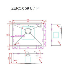Кухонная мойка Zorg Zerox 59 U / IF PVD GUNBLACK