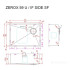 Кухонная мойка Zorg Zerox 59 U / IF SIDE SF STEEL