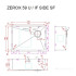 Кухонная мойка Zorg Zerox 59 U / IF SIDE SF ZURINOX STEEL