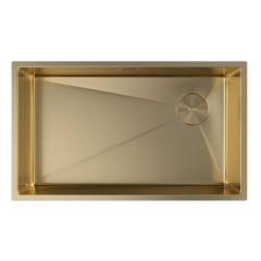 Кухонная мойка Zorg Zerox 74 U / IF SIDE SF PVD GOLD