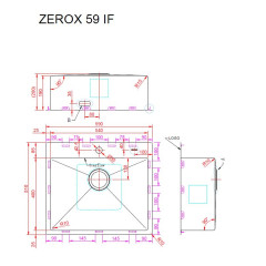 Кухонная мойка Zorg Zerox 59 IF PVD GOLD