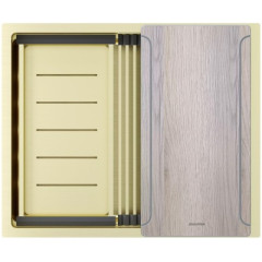 Кухонная мойка Paulmark NEXT-MULTI SINK 54 UNI PM785445-LG, светлое золото