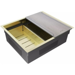 Кухонная мойка Paulmark NEXT-MULTI SINK 54 UNI PM785445-LG, светлое золото