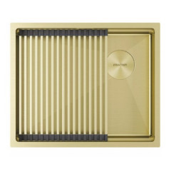 Кухонная мойка Paulmark PM705445-LG (светлое золото)