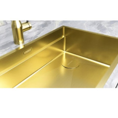 Кухонная мойка Paulmark PM705445-LG (светлое золото)