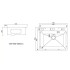 Кухонная мойка ARFEKA ECO AR 700*500 POP-UP SATIN DECOR