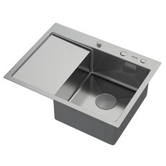 Кухонная мойка ARFEKA ECO AR 650*500 R POP-UP SATIN