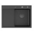 Кухонная мойка ARFEKA ECO AR 650*500 R POP-UP BLACK PVD NANO
