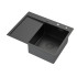 Кухонная мойка ARFEKA ECO AR 650*500 R POP-UP BLACK PVD NANO