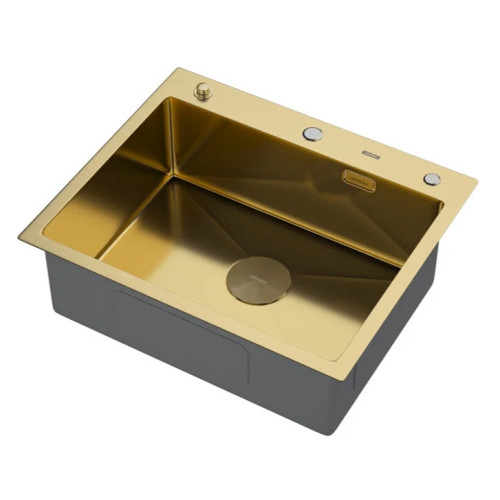 Кухонная мойка ARFEKA Eco AR 600*500 POP-UP GOLD PVD NANO