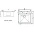 Кухонная мойка ARFEKA Eco AR 500*500 POP-UP SATIN DECOR