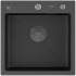 Кухонная мойка ARFEKA ECO AR 450*450 POP-UP BLACK PVD NANO DECOR (настольная)