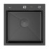 Кухонная мойка ARFEKA Eco AR 500*500 POP-UP BLACK PVD NANO DECOR VOLCANIC ROCK