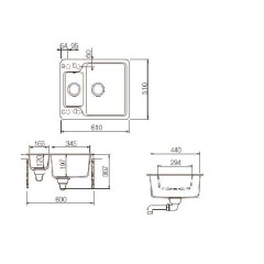 Кухонная мойка Schock Cambridge 60 оникс
