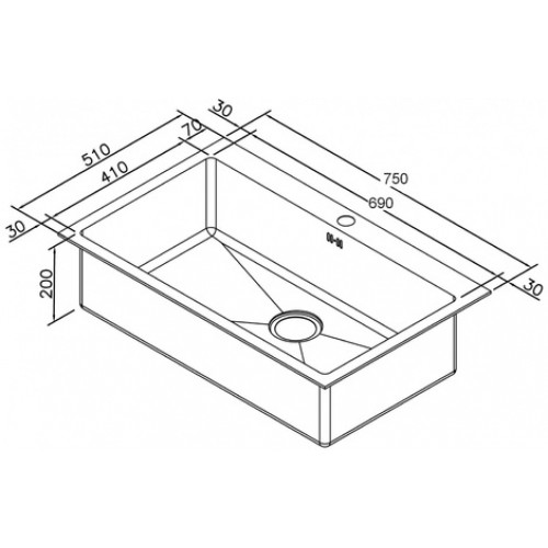 Кухонная мойка Zorg INOX X-7551