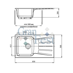 Кухонная мойка GranFest Standart GF-S850L