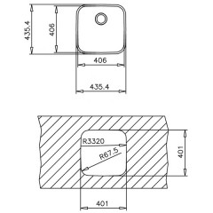 Кухонная мойка Teka BE 40 40 20 Plus