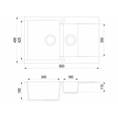 Кухонная мойка Teka Clivo 60 B-TQ Топаз