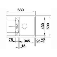 Кухонная мойка Blanco Metra 45S Compact (кофе)