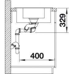 Кухонная мойка Blanco Legra 6S Compact кофе