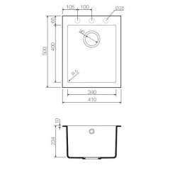 Кухонная мойка Omoikiri Bosen 41-СH