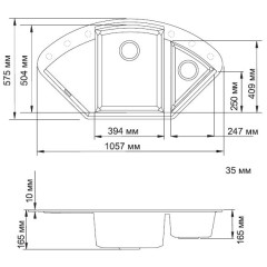 Кухонная мойка Omoikiri Sakaime 105C-DC