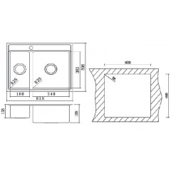 Кухонная мойка Oulin OL-0315