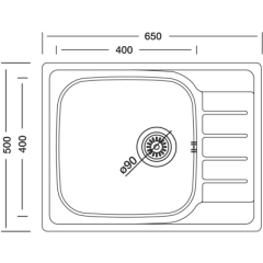Кухонная мойка Kromevye EX 180