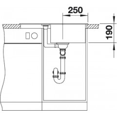 Кухонная мойка Blanco Metra 45S Compact (белый)
