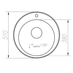 Кухонная мойка Polygran Tolero R-108 (серый)