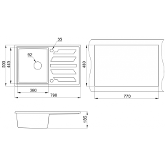 Кухонная мойка Granula GR-8002 (Чёрный)