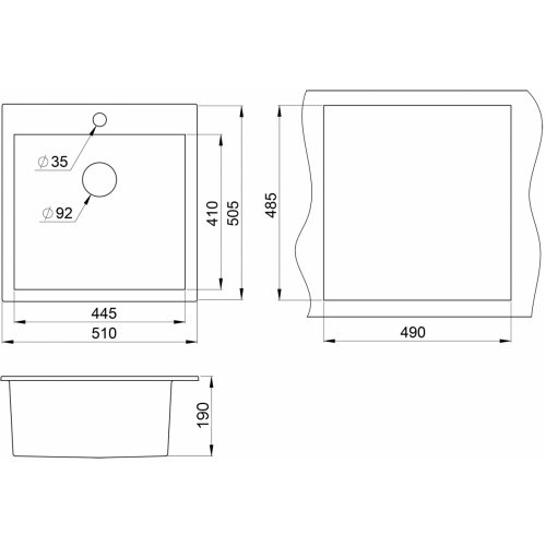 Кухонная мойка Granula 5102 (Арктик)