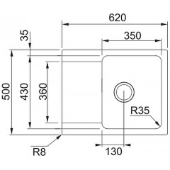 Кухонная мойка Franke OID 611-62 белый 114.0443.355