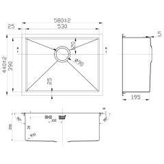 Кухонная мойка Zorg INOX RX-5844
