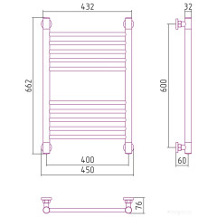 Полотенцесушитель Сунержа Богема+ прямая 600х400 05-0220-6040