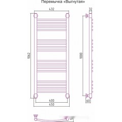 Полотенцесушитель Сунержа Богема+ 1000x400 00-0221-1040