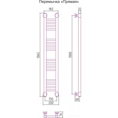Полотенцесушитель Сунержа Богема+ 1000x150 00-0220-1015