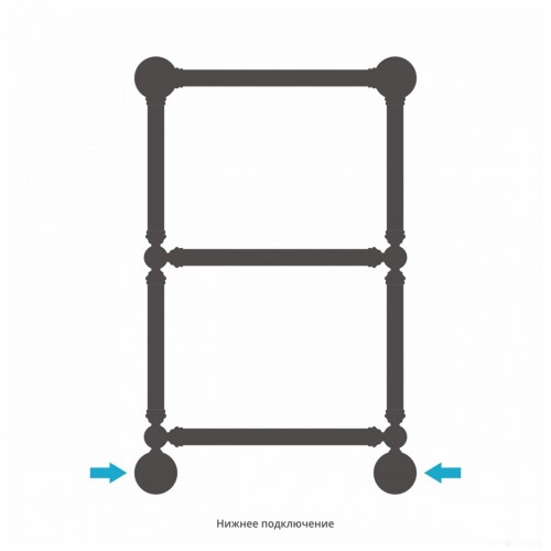 Полотенцесушитель Сунержа Ренессанс 1304 660х400 12-0280-6640