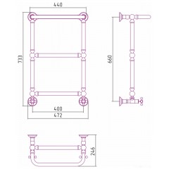 Полотенцесушитель Сунержа Ренессанс 1386 660x400 12-0281-6640