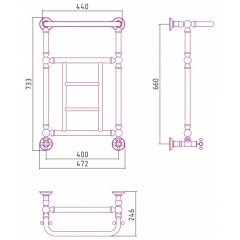 Полотенцесушитель Сунержа Ренессанс 1452 660x400 12-0282-6640