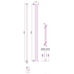 Полотенцесушитель Сунержа Хорда ПП 1800х195 30-4124-1800