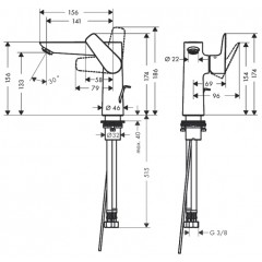 Смеситель Hansgrohe Talis E 71754000