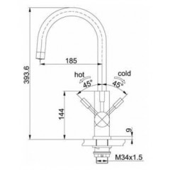Смеситель Franke Eos Clear Water 120.0179.979