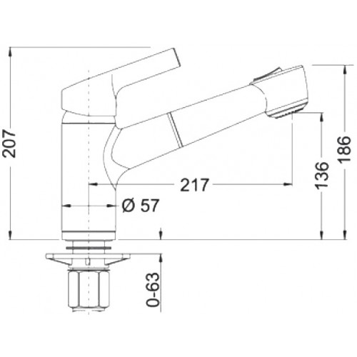 Смеситель Blanco ELIPSO-S 2 (Мускат)