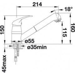 Смеситель Blanco Daras-s (хром)