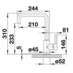 Смеситель Blanco Mili (хром)