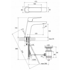 Смеситель Ravak Classic CL 011.00