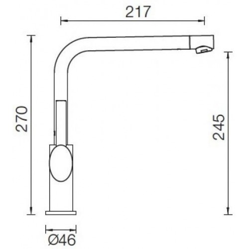 Смеситель Schock Nimbus Сristadur хром/магнолия