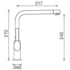 Смеситель Schock Nimbus Сristadur хром/аворио