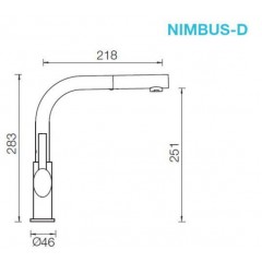 Смеситель Schock Nimbus-D Сristadur хром/поларис